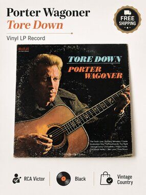 Porter Wagoner Tore Down 1974 RCA Victor Country Vinyl LP Record APL1-0496